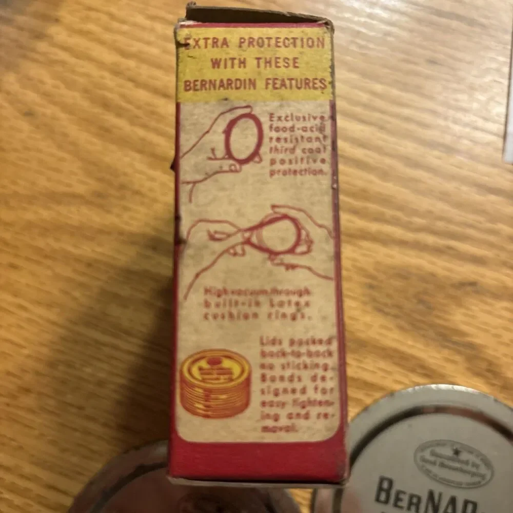Vintage Boxes of Canning items Cupples Top Seal & BerNARdin Lids